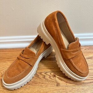 Portland Leather Co Patina chunky Zoe Penny loafers